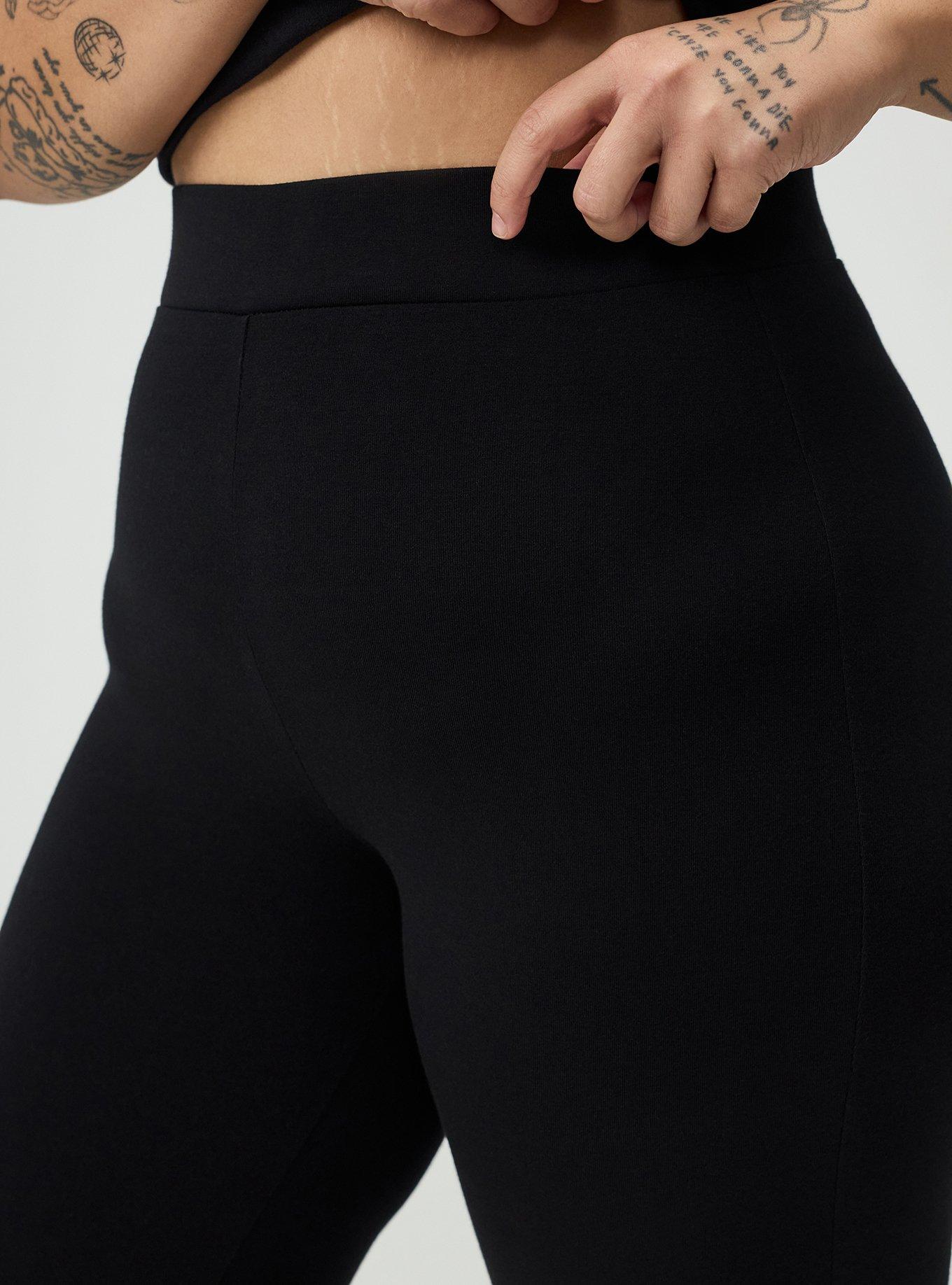 Capri Lace Back Detail Legging, DEEP BLACK, alternate