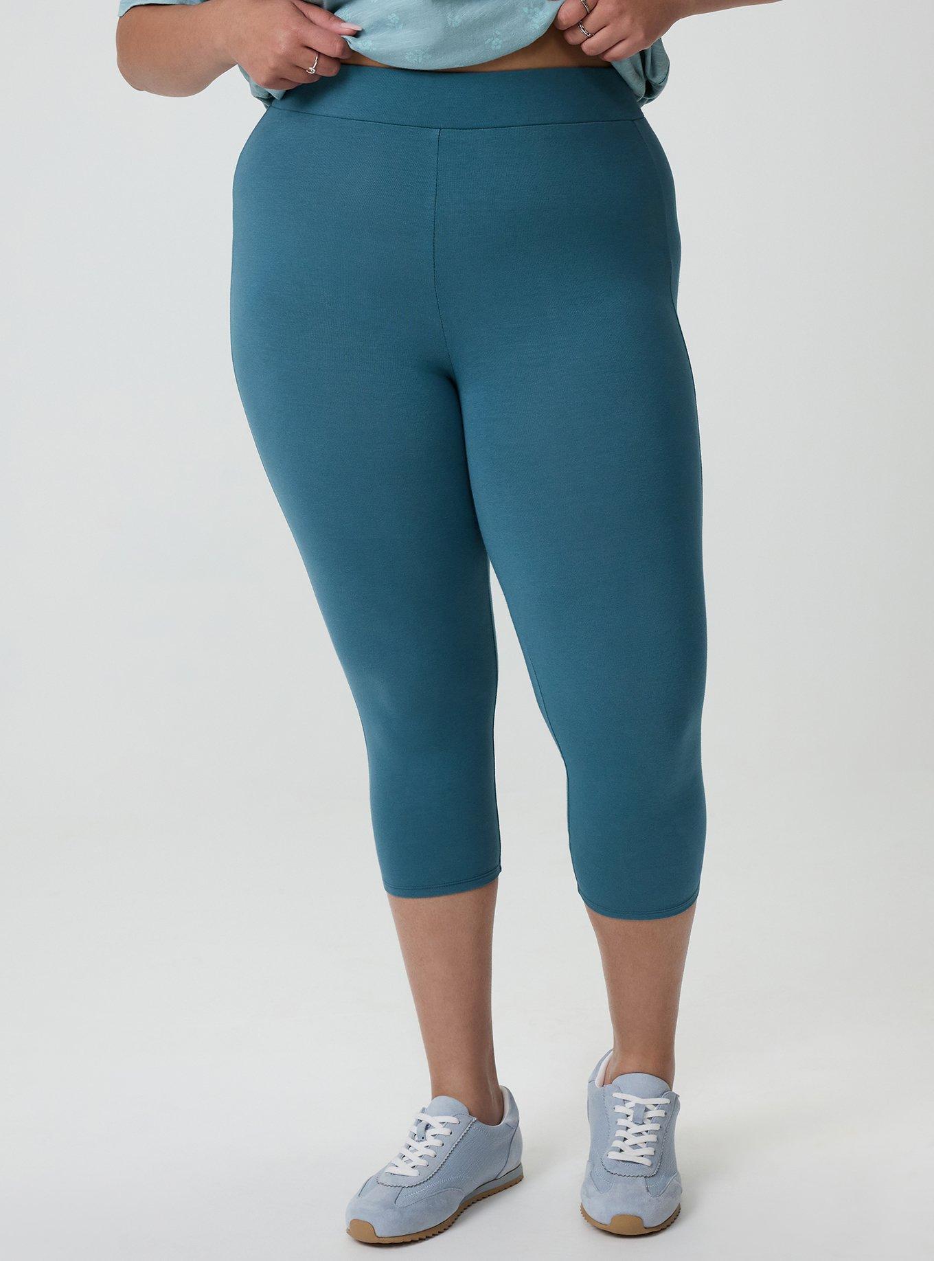 Capri Lace Back Detail Legging, MALLARD BLUE, alternate