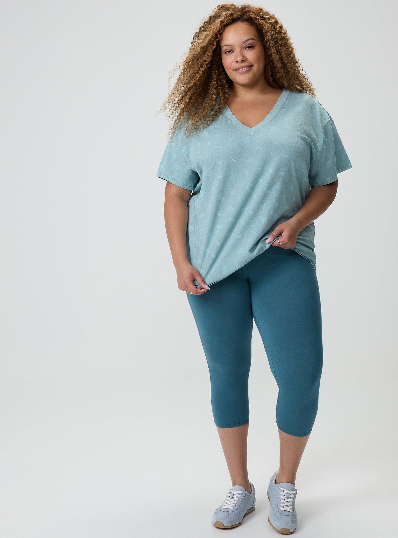 Capri Lace Back Detail Legging, MALLARD BLUE, hi-res