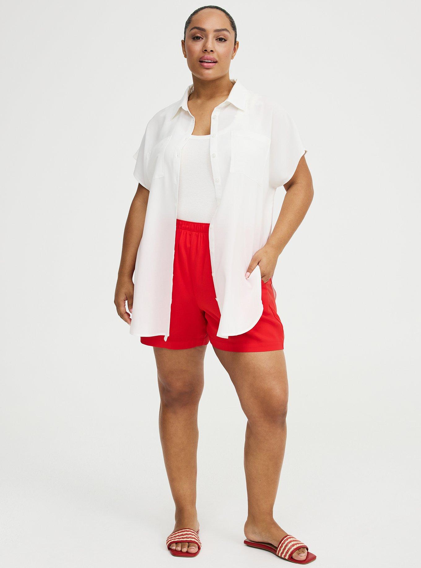 Challis Dolman Button Up Tunic Shirt, BLANC DE BLANC, alternate