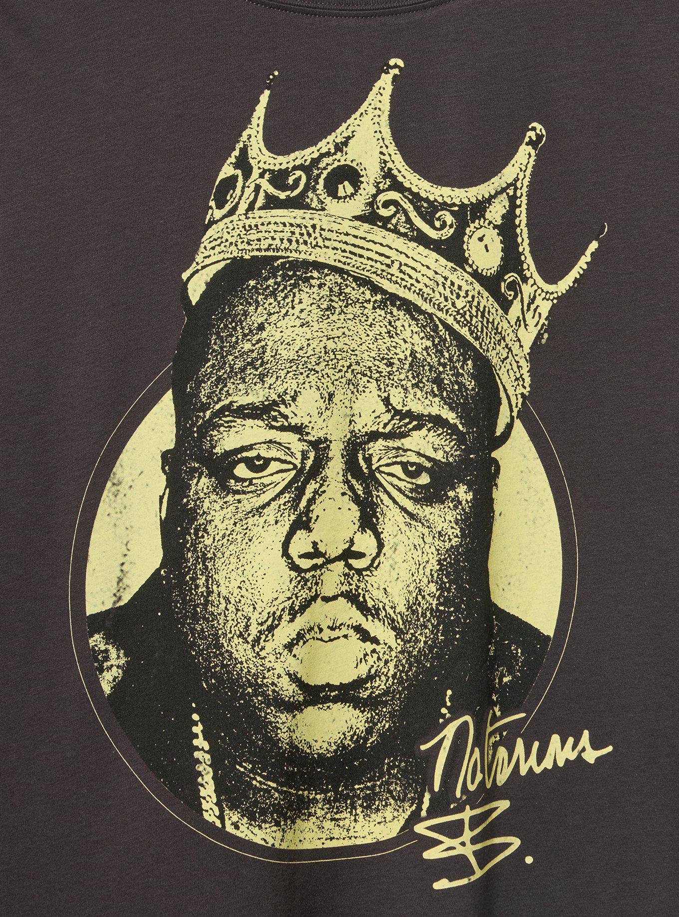 Biggie Smalls Classic Cotton Tee, BIGGIE SMALLS GRAFFITTI OBSIDIAN, alternate