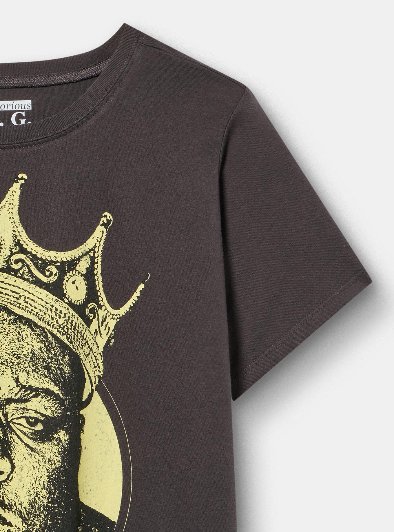 Biggie Smalls Classic Cotton Tee, BIGGIE SMALLS GRAFFITTI OBSIDIAN, alternate
