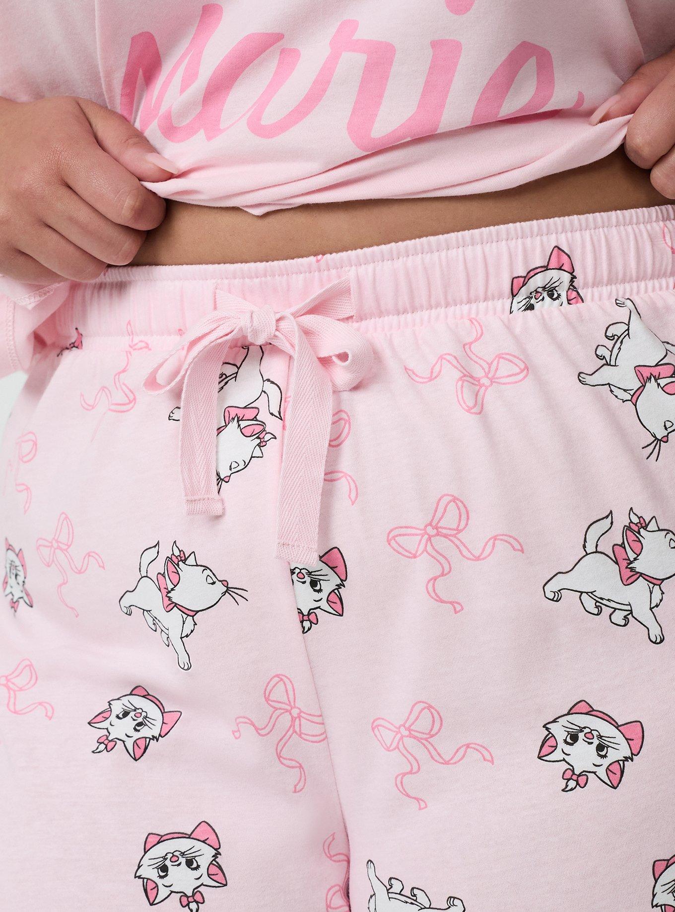 Disney Aristocats Sleep Short, MARIE BOW TOSS PARFAIT PINK, alternate