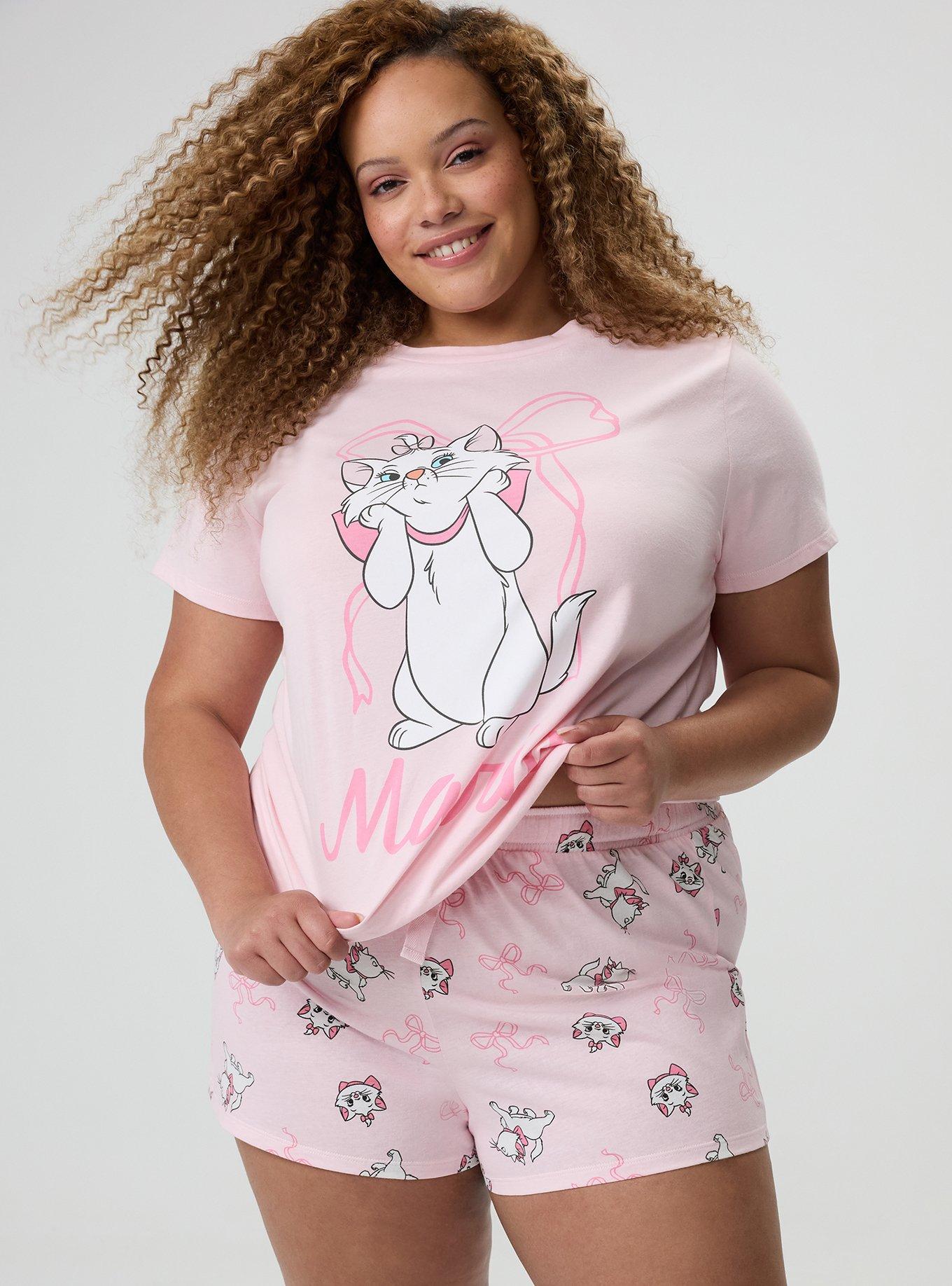 Disney Aristocats Sleep Short, MARIE BOW TOSS PARFAIT PINK, alternate