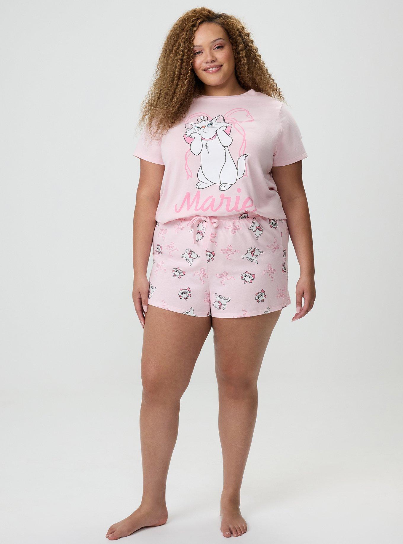 Disney Aristocats Sleep Short, MARIE BOW TOSS PARFAIT PINK, hi-res