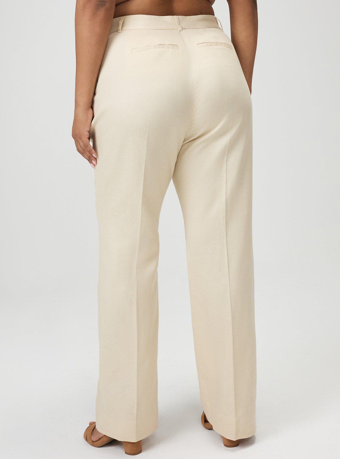 Studio Classic Linen Pant, CREME BRULEE, alternate