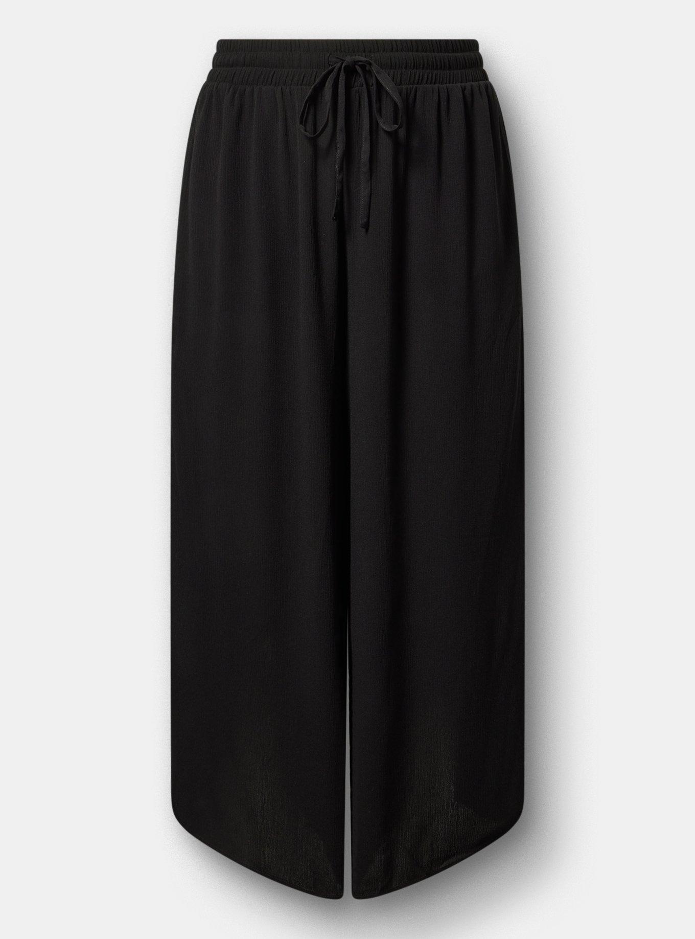 Split Seam Wide-Leg Gauze Pant
