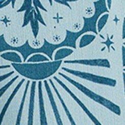 Crop High-Rise Wide-Leg Gauze Pant, PALM ARCHES BLUE, swatch