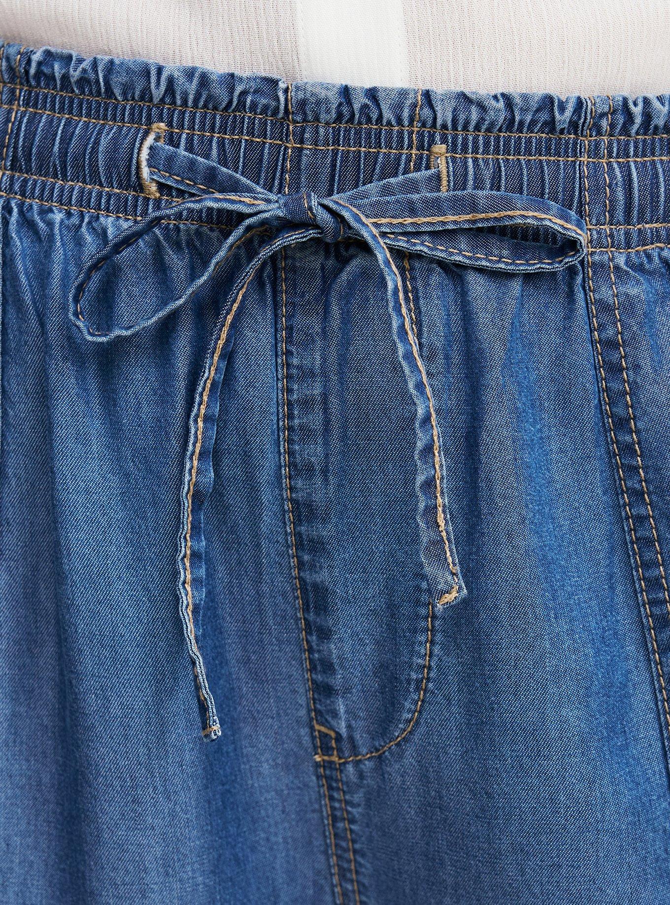 High-Rise Wide-Leg Lightweight Denim Jean, MEDIUM WASH, alternate