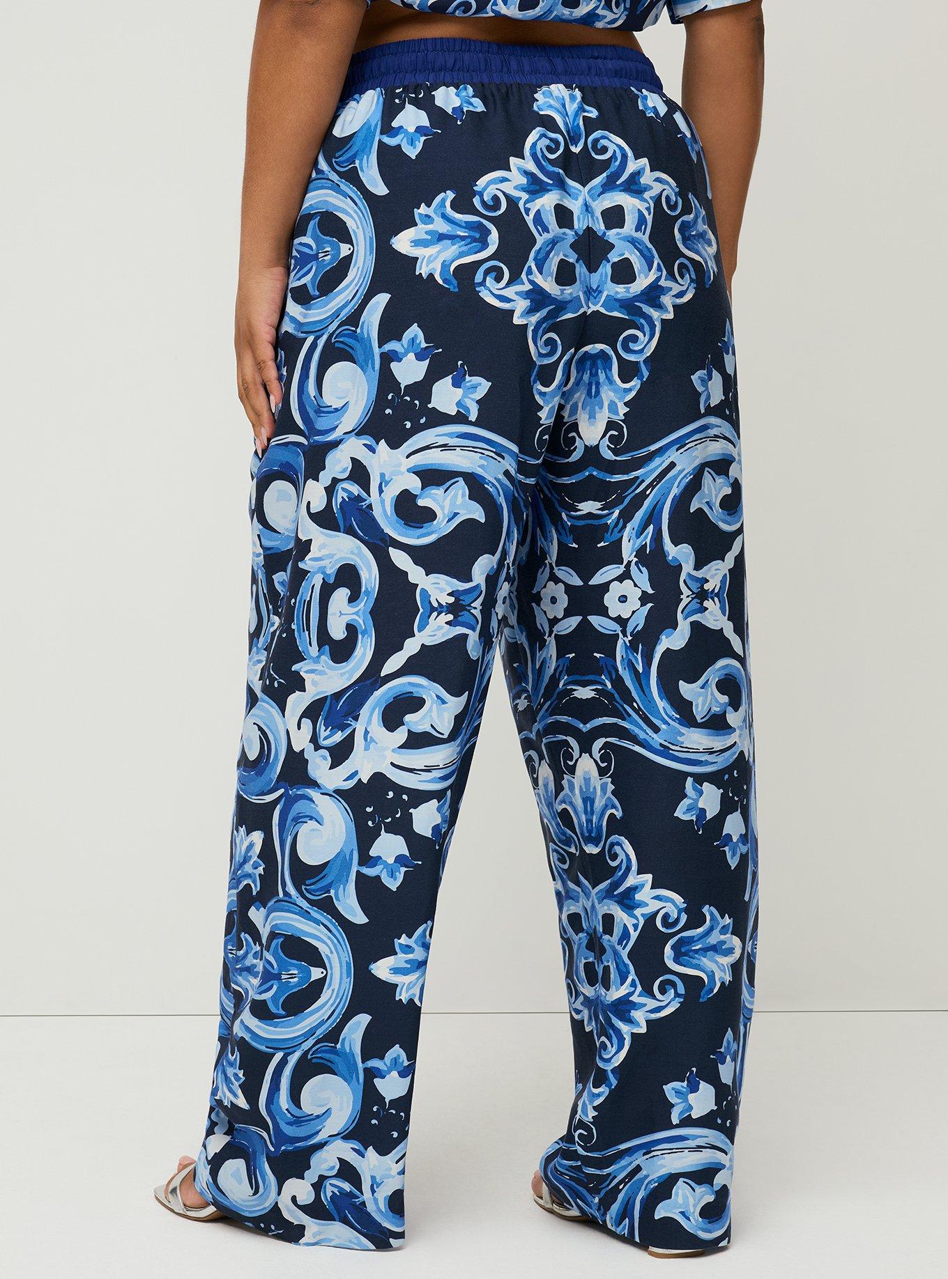 Studio Pull-On Barrel Pant, GOTHIC TILE BLUE, alternate