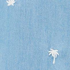 Lizzie Embroidered Shirt, LIGHT WASH, swatch