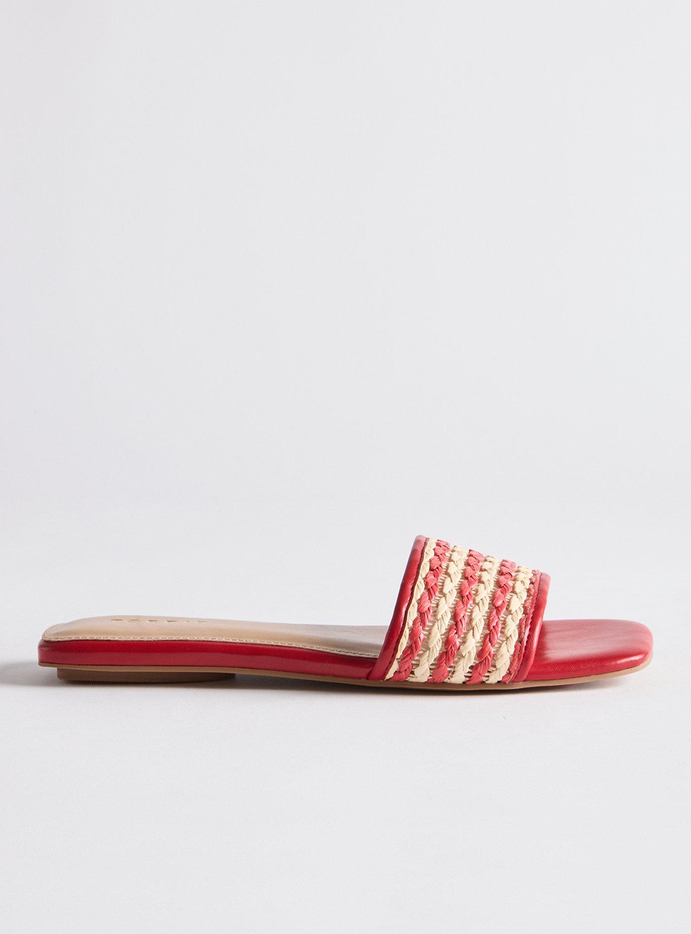 Raffia Slide (WW), RED, alternate