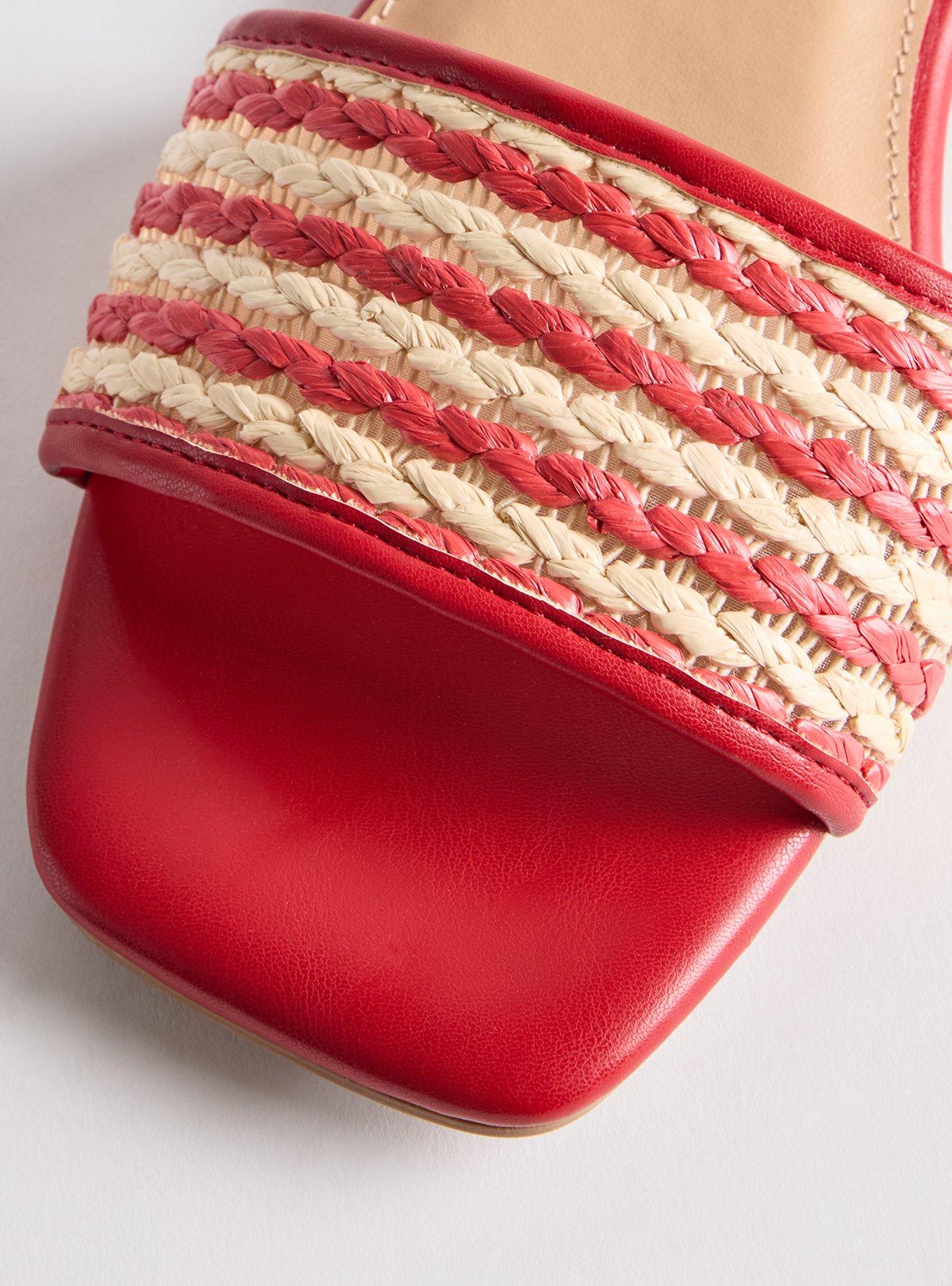 Raffia Slide (WW), RED, alternate