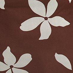 Mesh Twist Off-Shoulder Top, GABRIELLA FLORAL BROWN, swatch