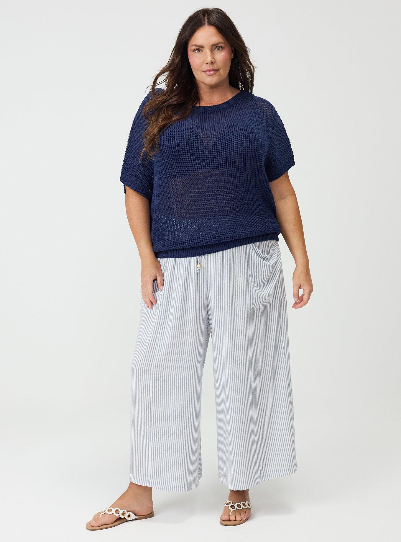 Open Stitch Dolman Pullover Sweater, MEDIEVAL BLUE, alternate