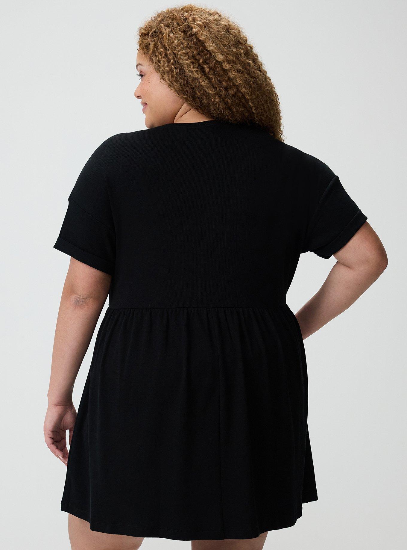 Oversized Lounge Dress, DEEP BLACK, alternate