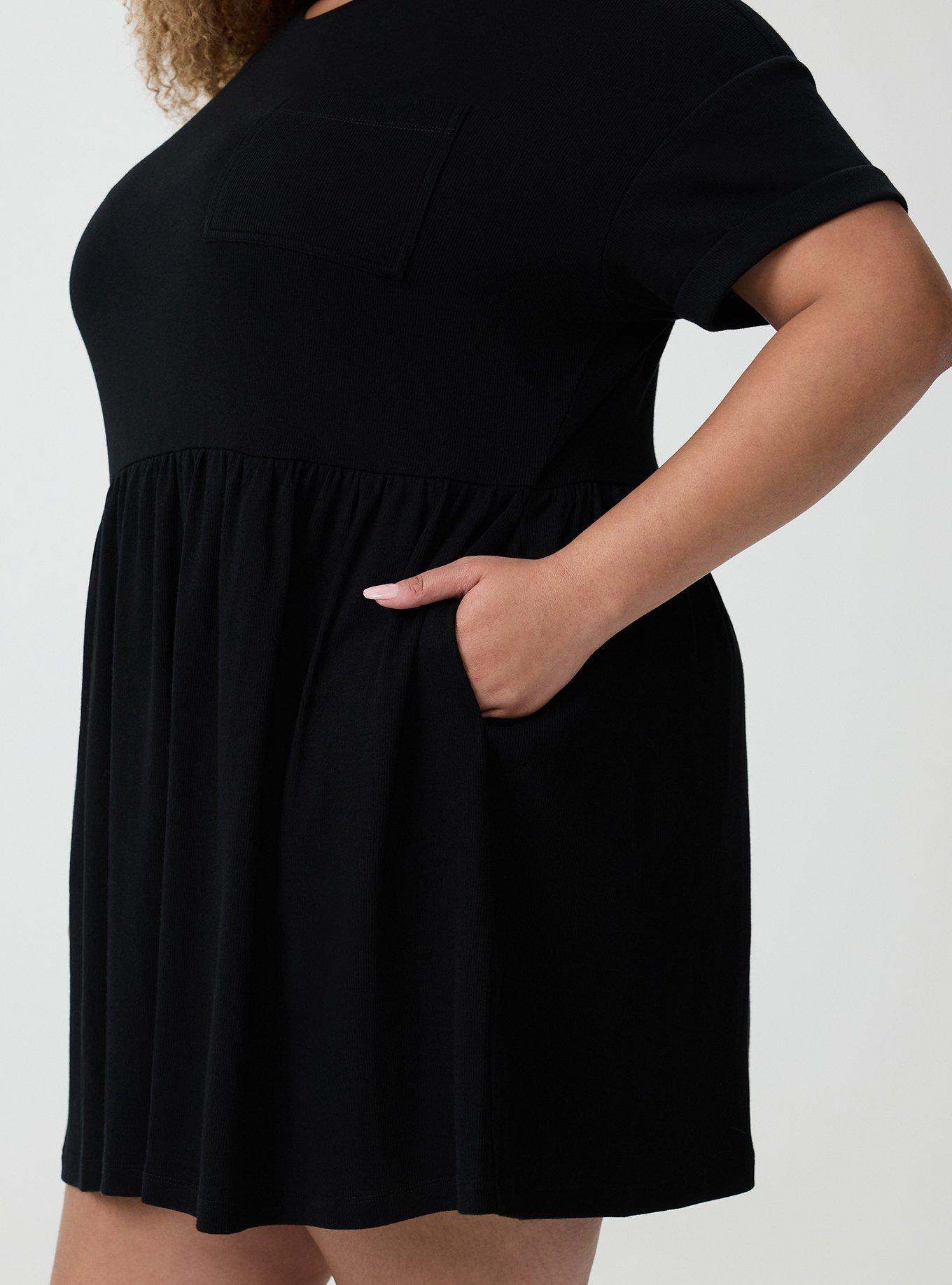 Oversized Lounge Dress, DEEP BLACK, alternate
