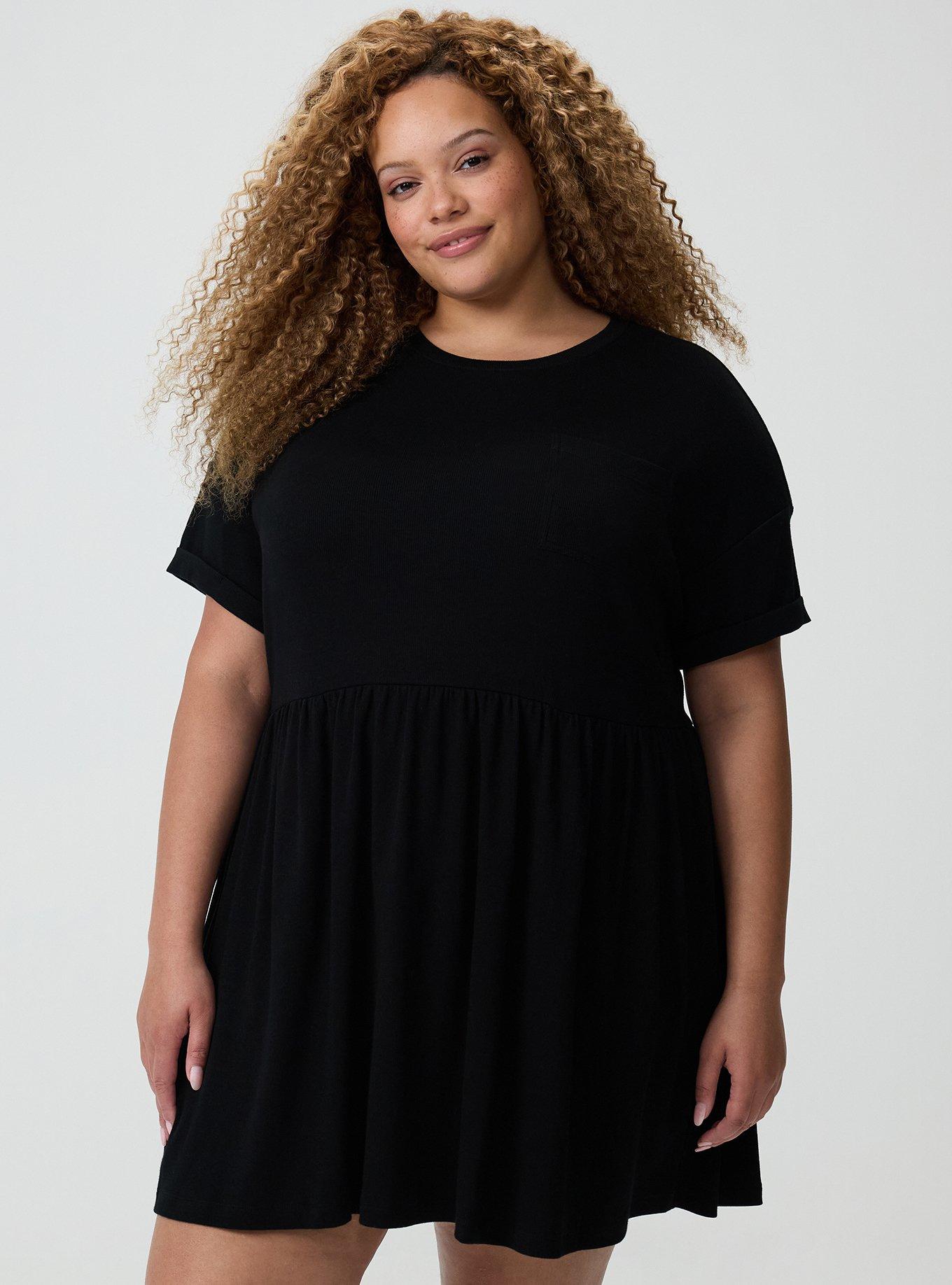 Oversized Lounge Dress, DEEP BLACK, hi-res