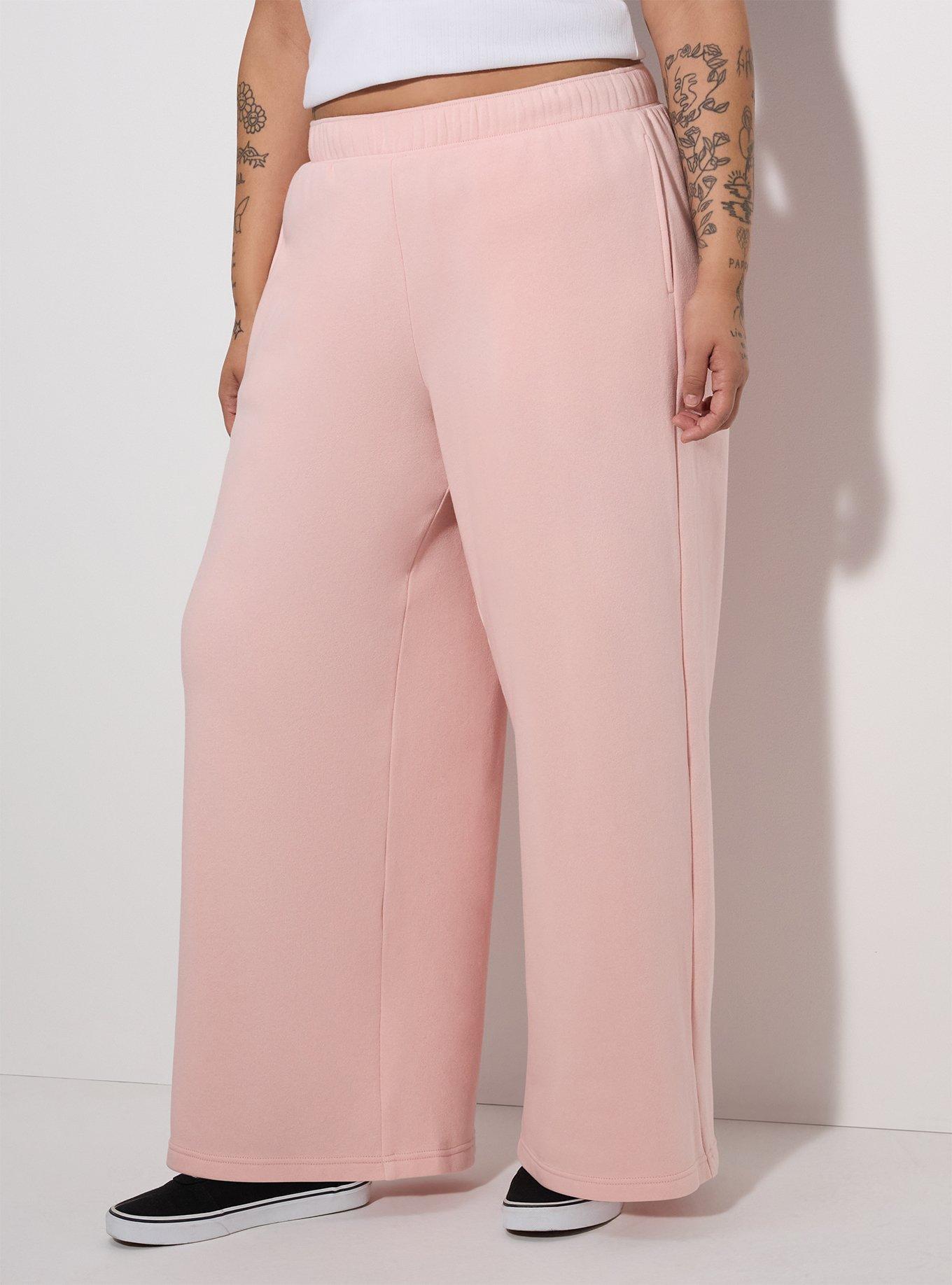 LoveSick High-Rise Wide Leg Sweatpant, SILVER PINK, alternate