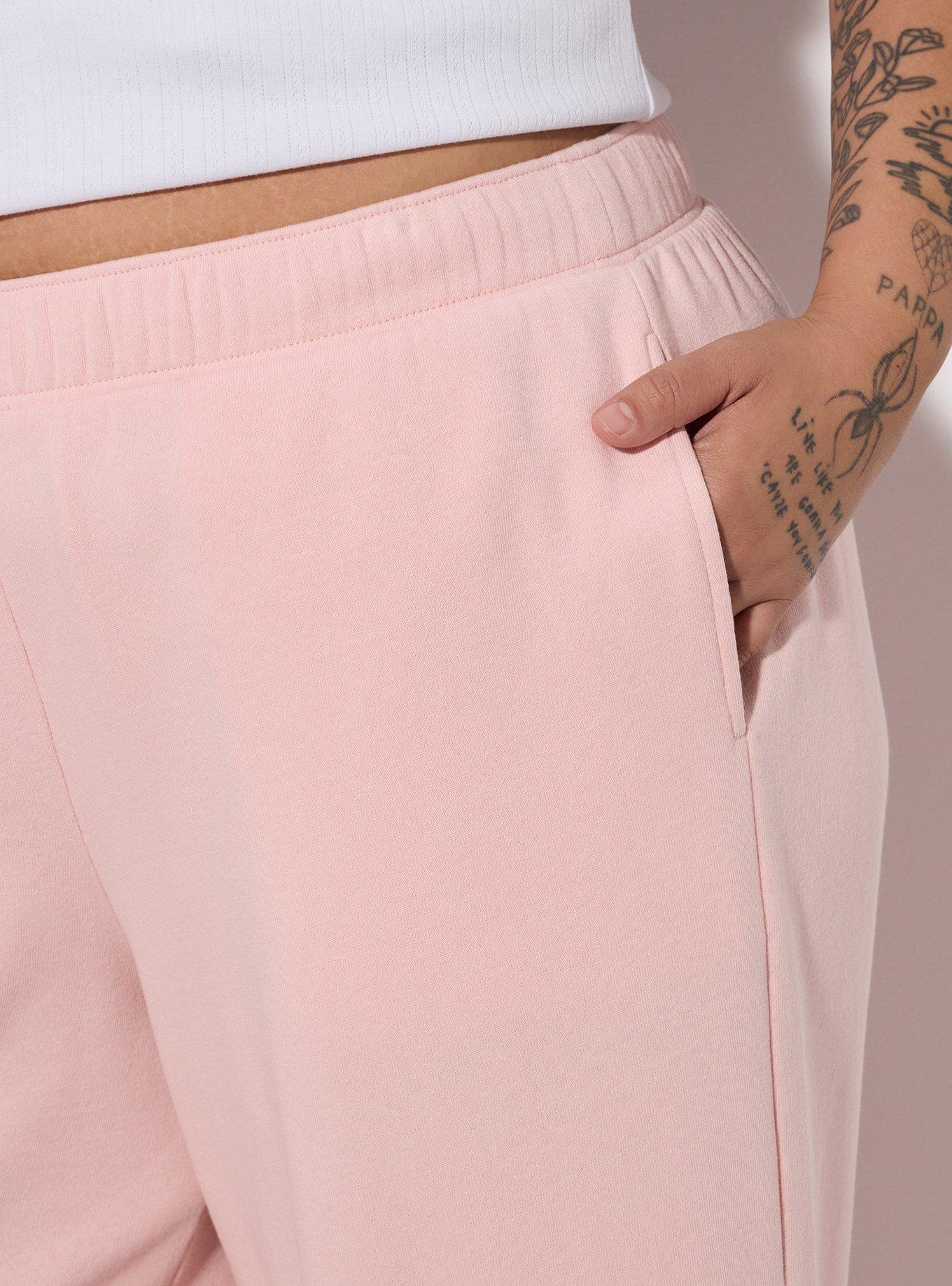 LoveSick High-Rise Wide Leg Sweatpant, SILVER PINK, alternate