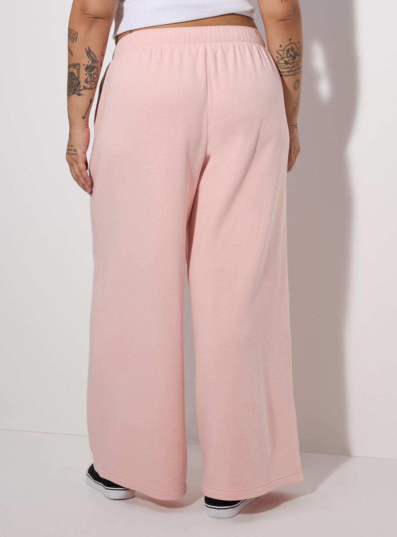 LoveSick High-Rise Wide Leg Sweatpant, SILVER PINK, alternate