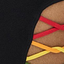 7"" Rainbow Side Bike Short, DEEP BLACK, swatch