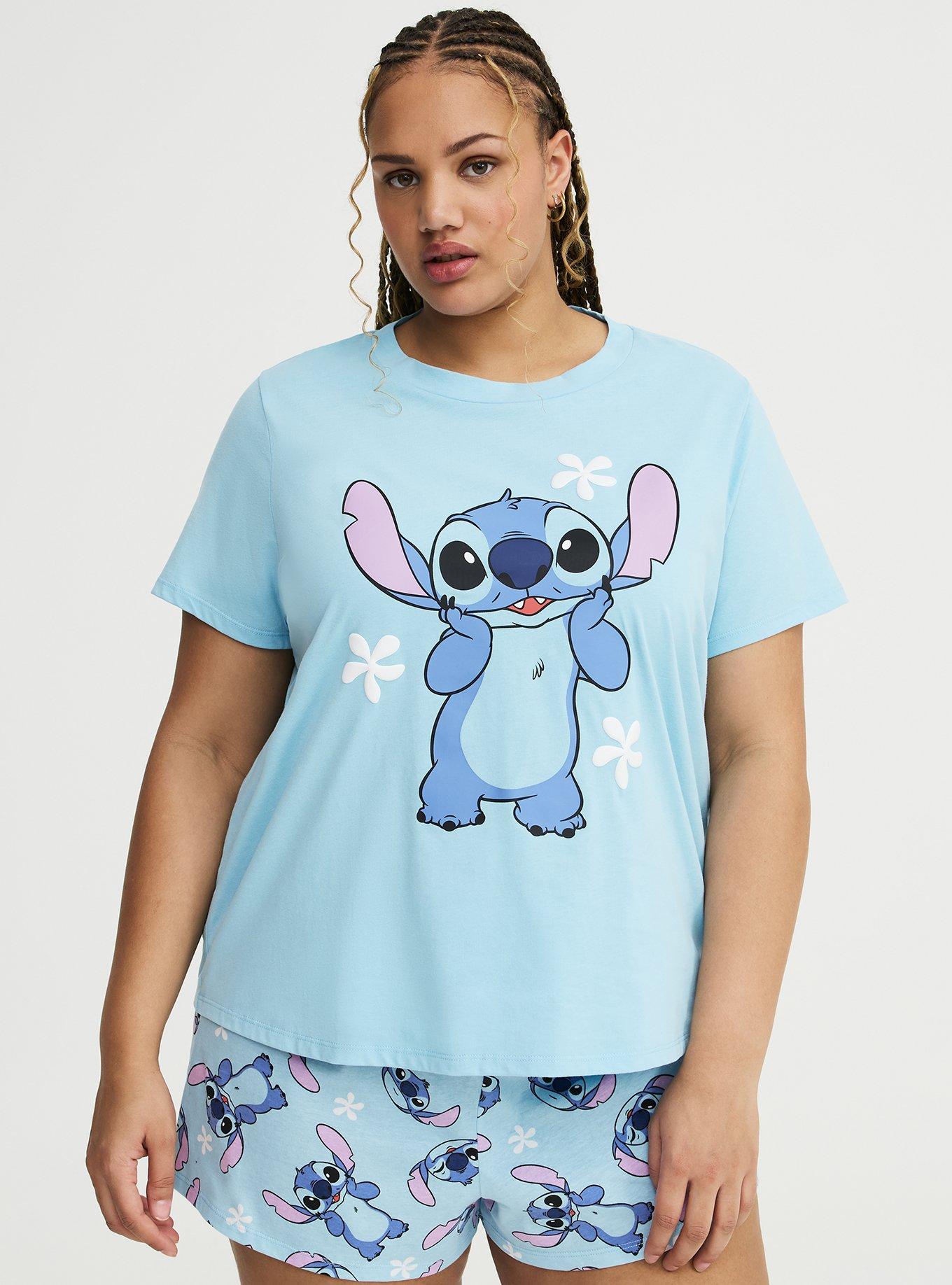 Disney Stitch Sleep Top, FLORAL STITCH, hi-res