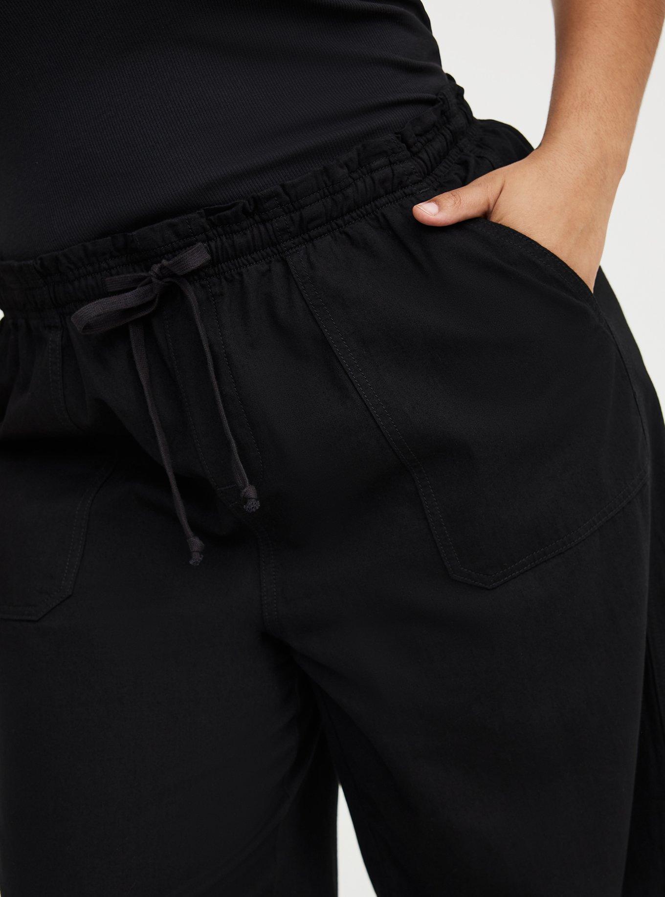 High-Rise Wide-Leg Lightweight Denim Jean, BLACK, alternate