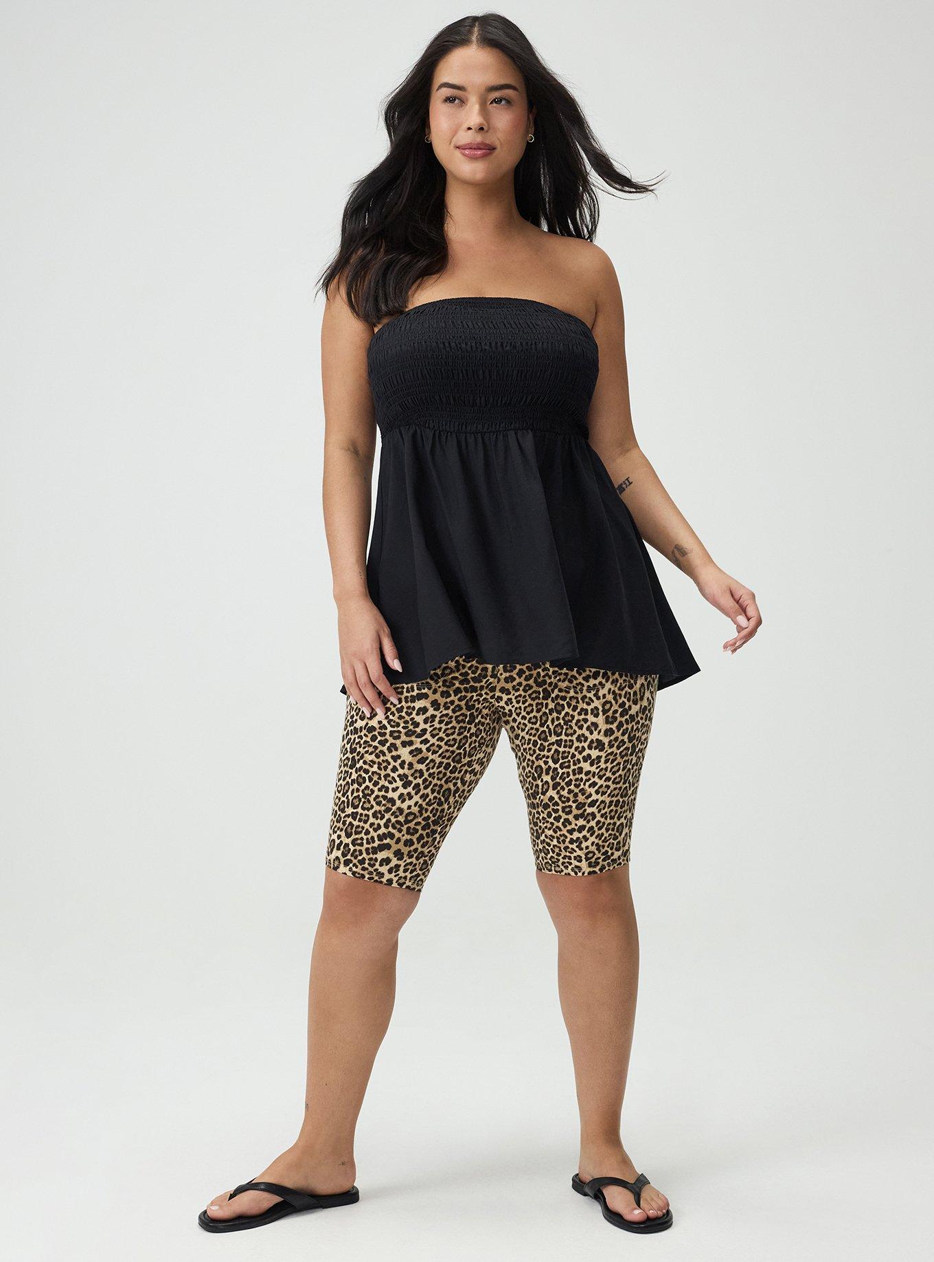 Smocked Tube Top, DEEP BLACK, alternate