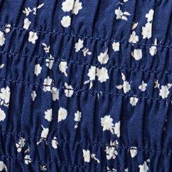 Smocked Tube Top, BETTY DITSY FLORAL NAVY, swatch