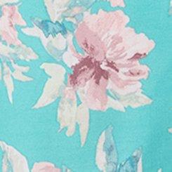 Smocked Tube Top, ARYA FLORAL ROSE BLUE, swatch