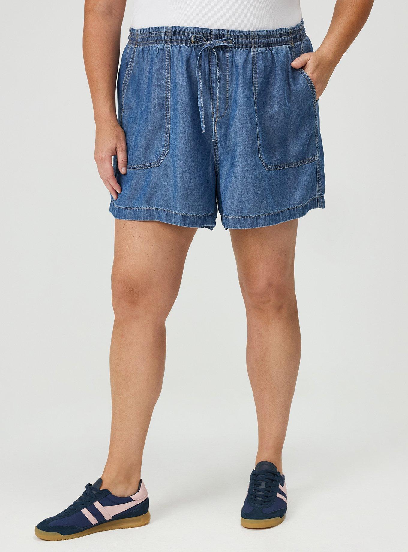 High-Rise Lightweight Denim Short, MEDIUM WASH, alternate