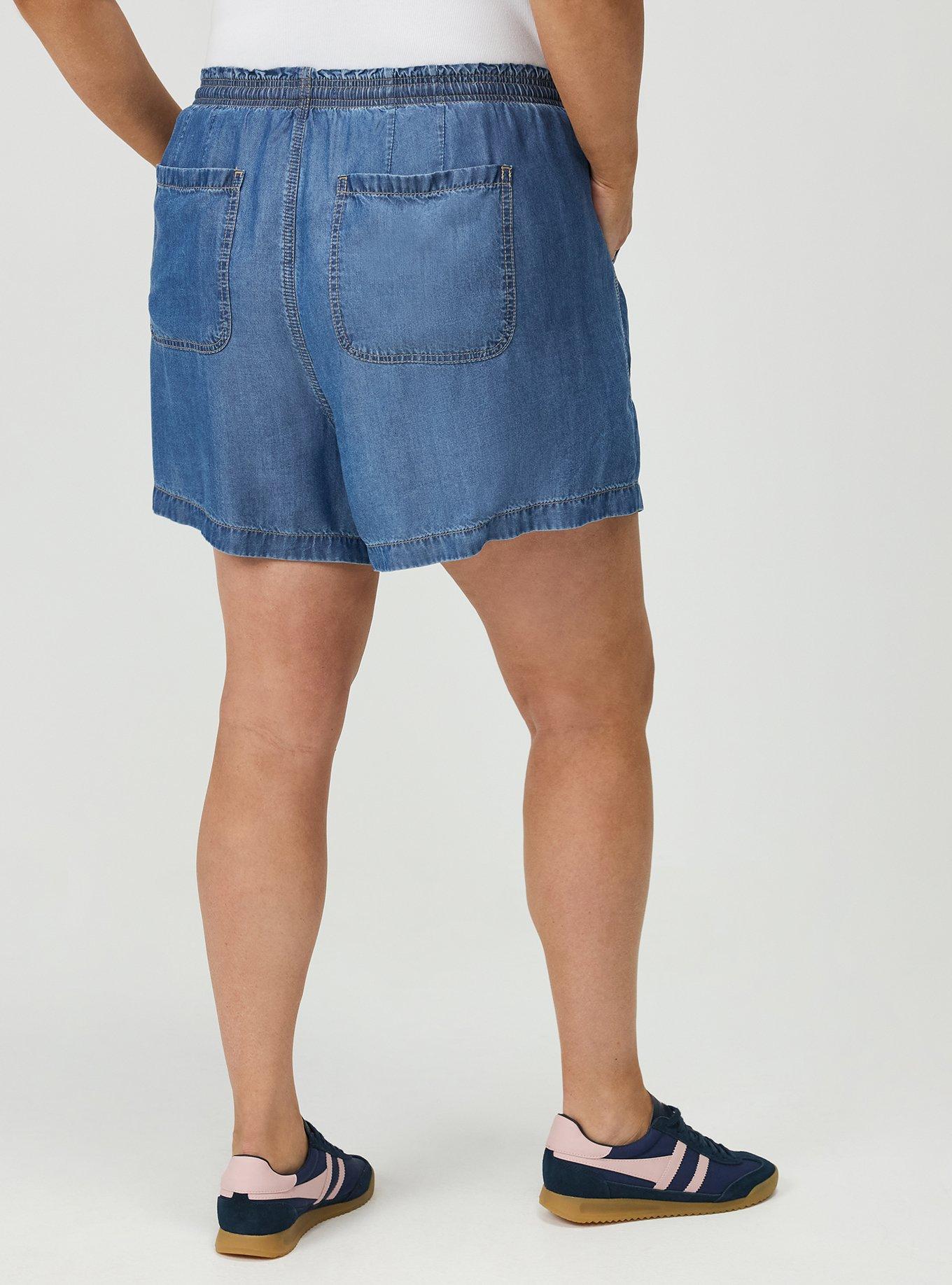 High-Rise Lightweight Denim Short, MEDIUM WASH, alternate