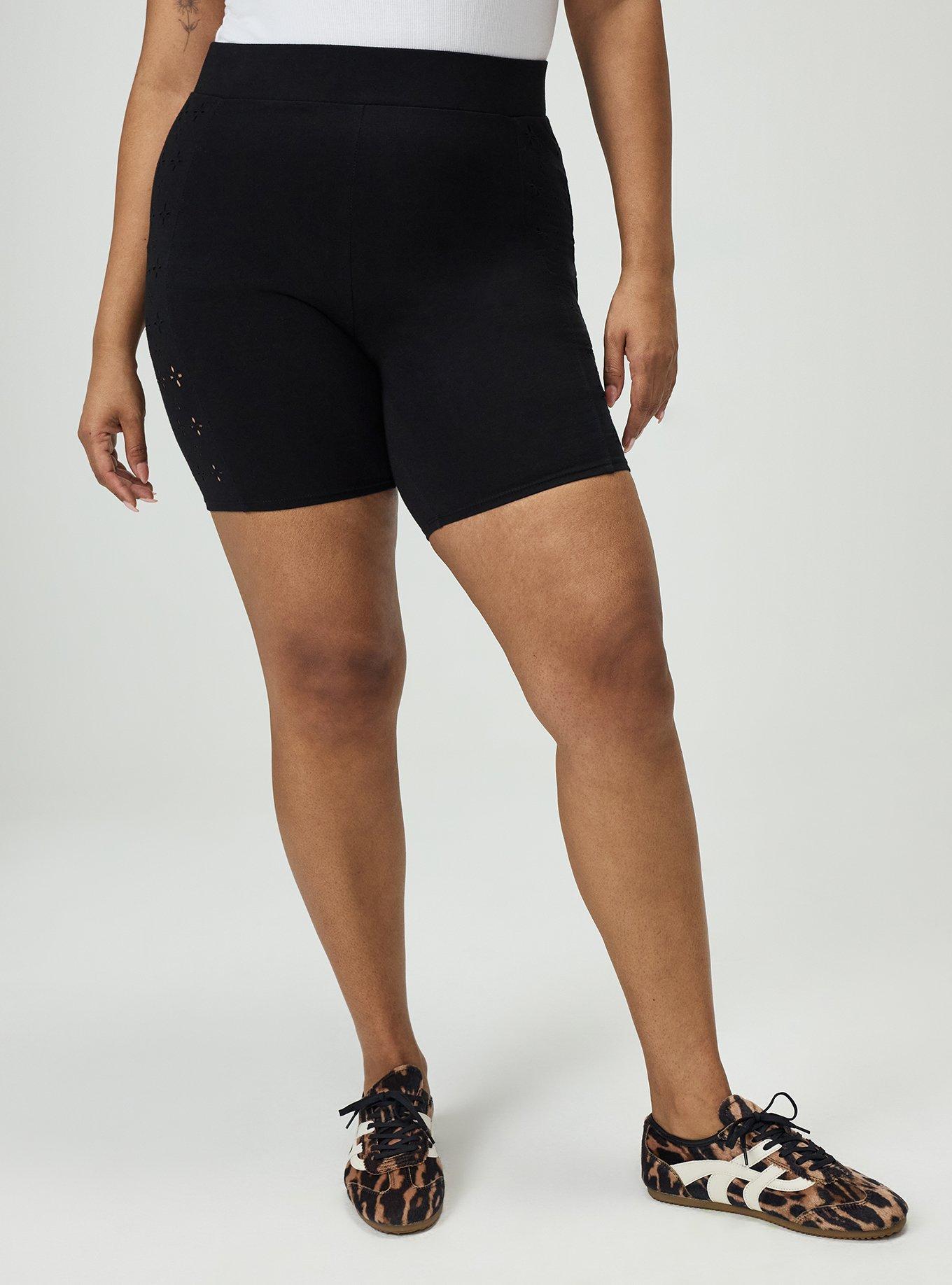 7'' Laser-Cut Side Pocket Bike Short, DEEP BLACK, alternate