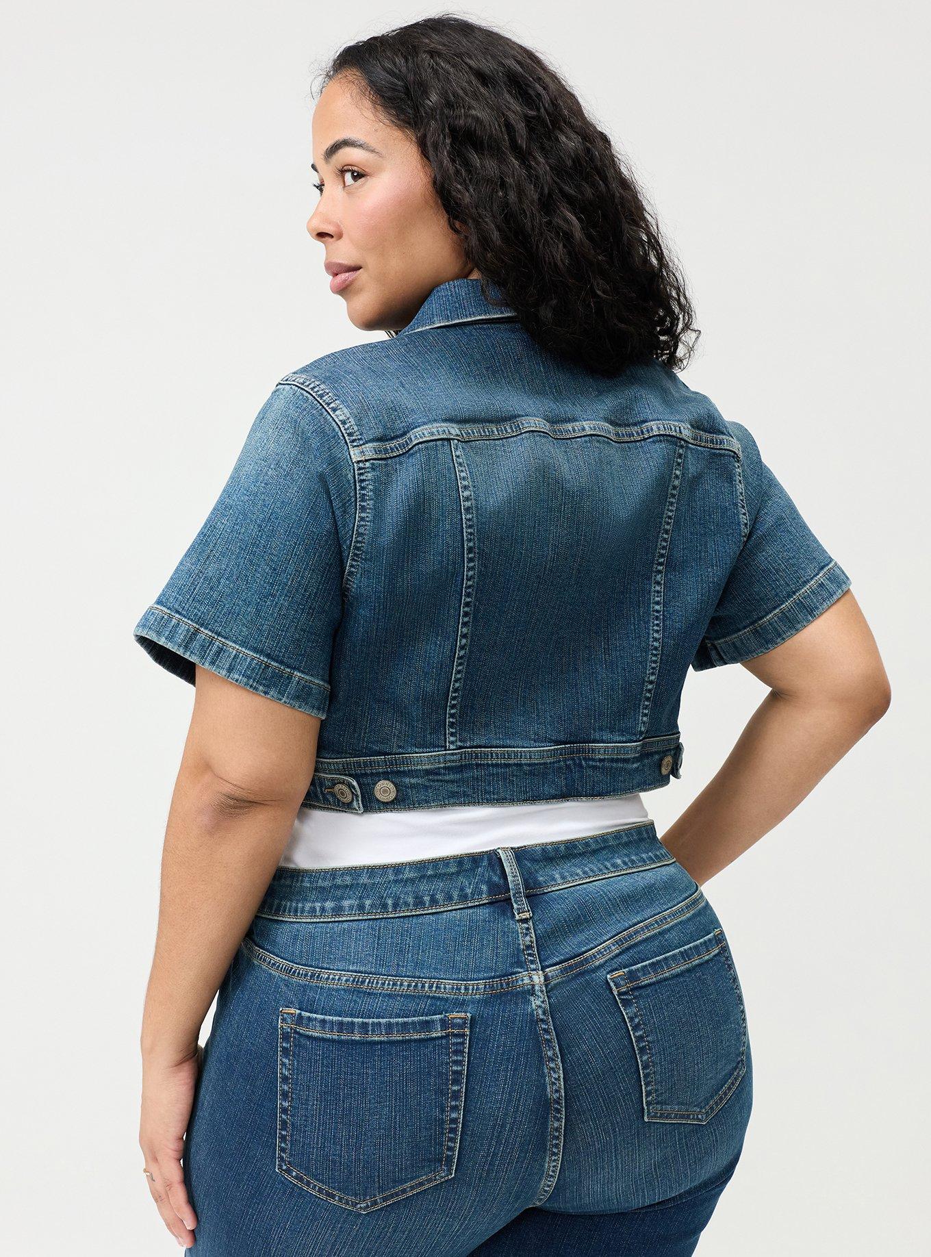 Short Sleeve Cropped Trucker, DRIVE THROUGH, alternate