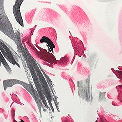 Twist Front Babydoll Top, ARTIST FLORAL WHITE, swatch