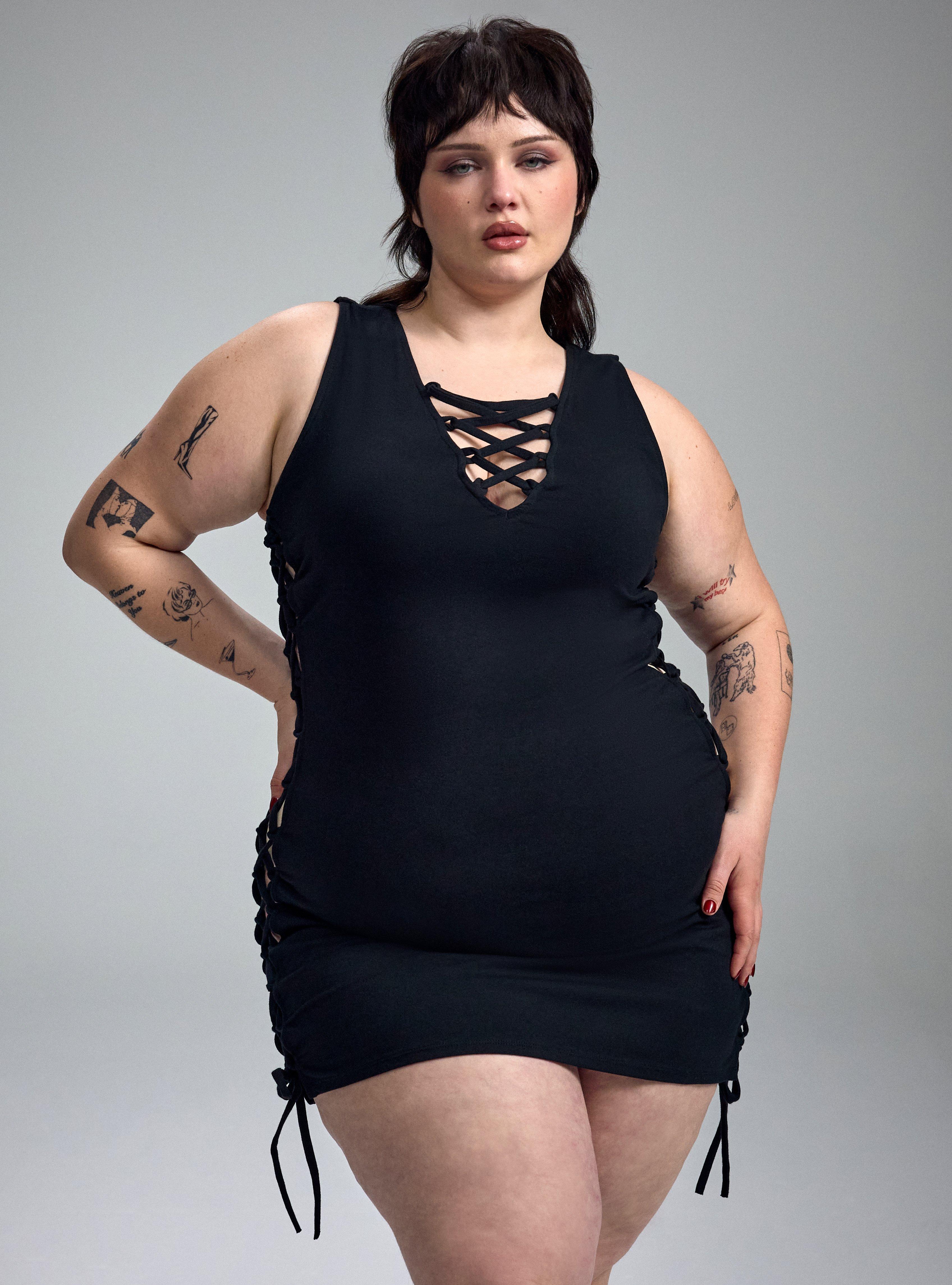 Nightfall Strappy Bodycon Mini Dress, DEEP BLACK, alternate