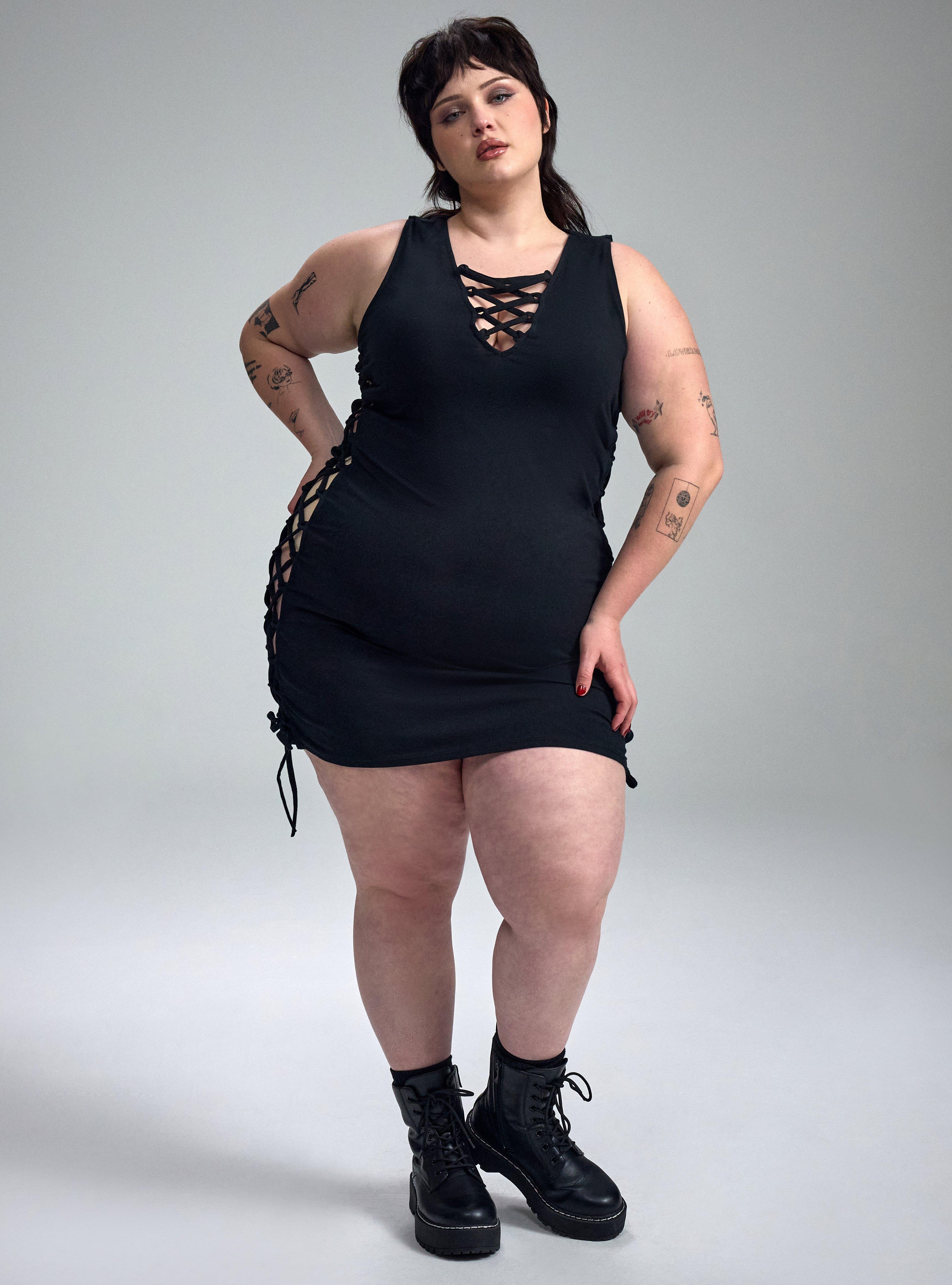 Nightfall Strappy Bodycon Mini Dress, DEEP BLACK, alternate