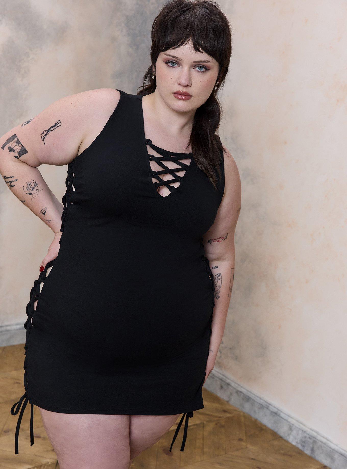 Plus Size - Nightfall Strappy Bodycon Mini Dress - Torrid