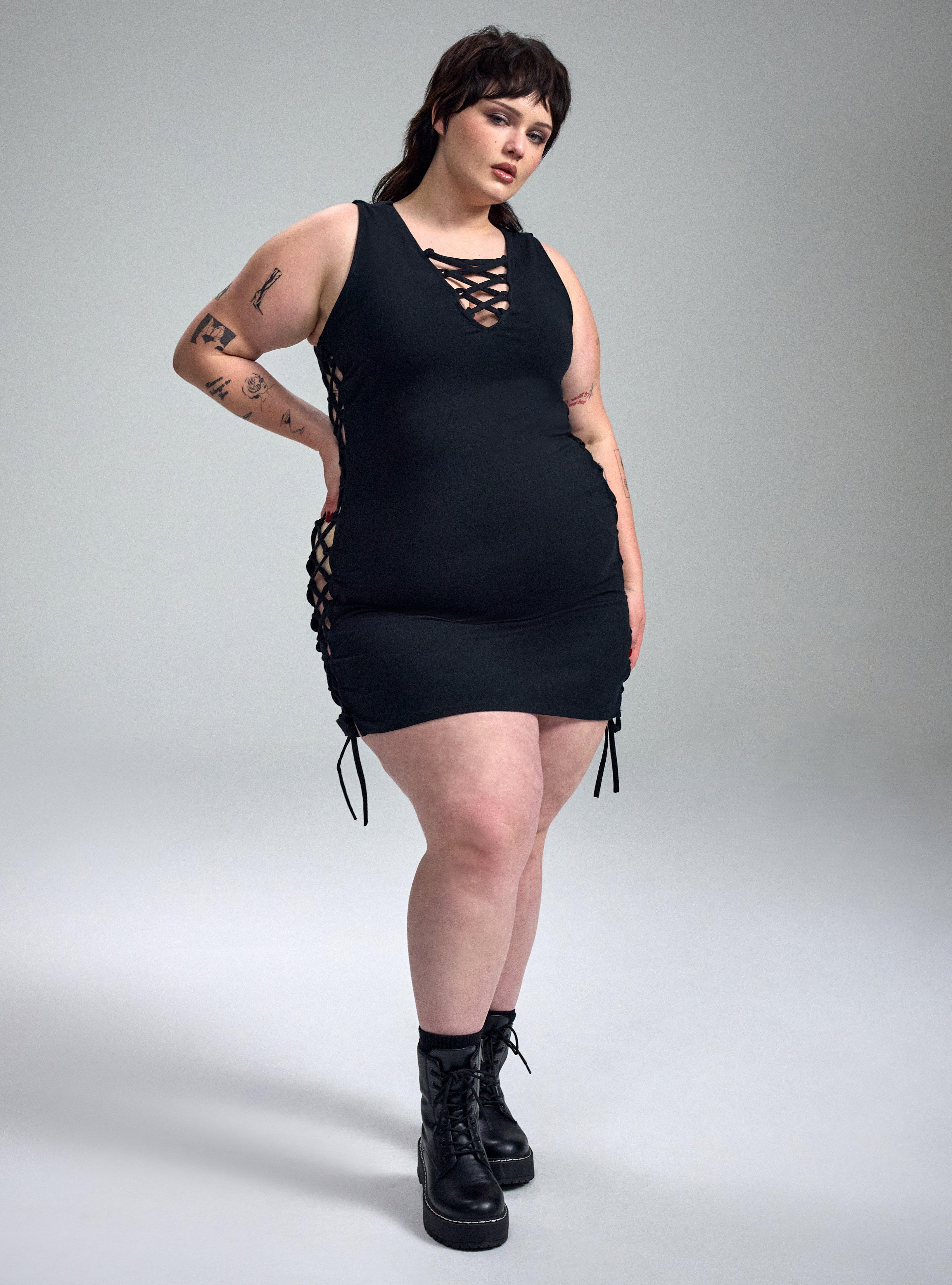 Nightfall Strappy Bodycon Mini Dress, DEEP BLACK, hi-res