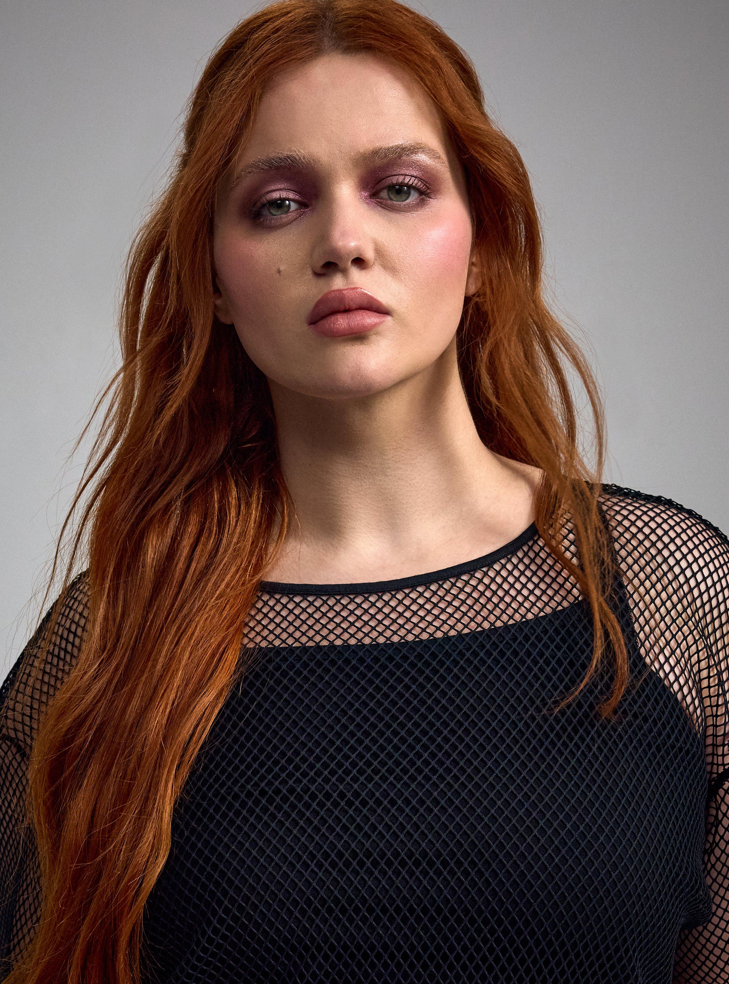 Nightfall Fishnet Tee, DEEP BLACK, alternate