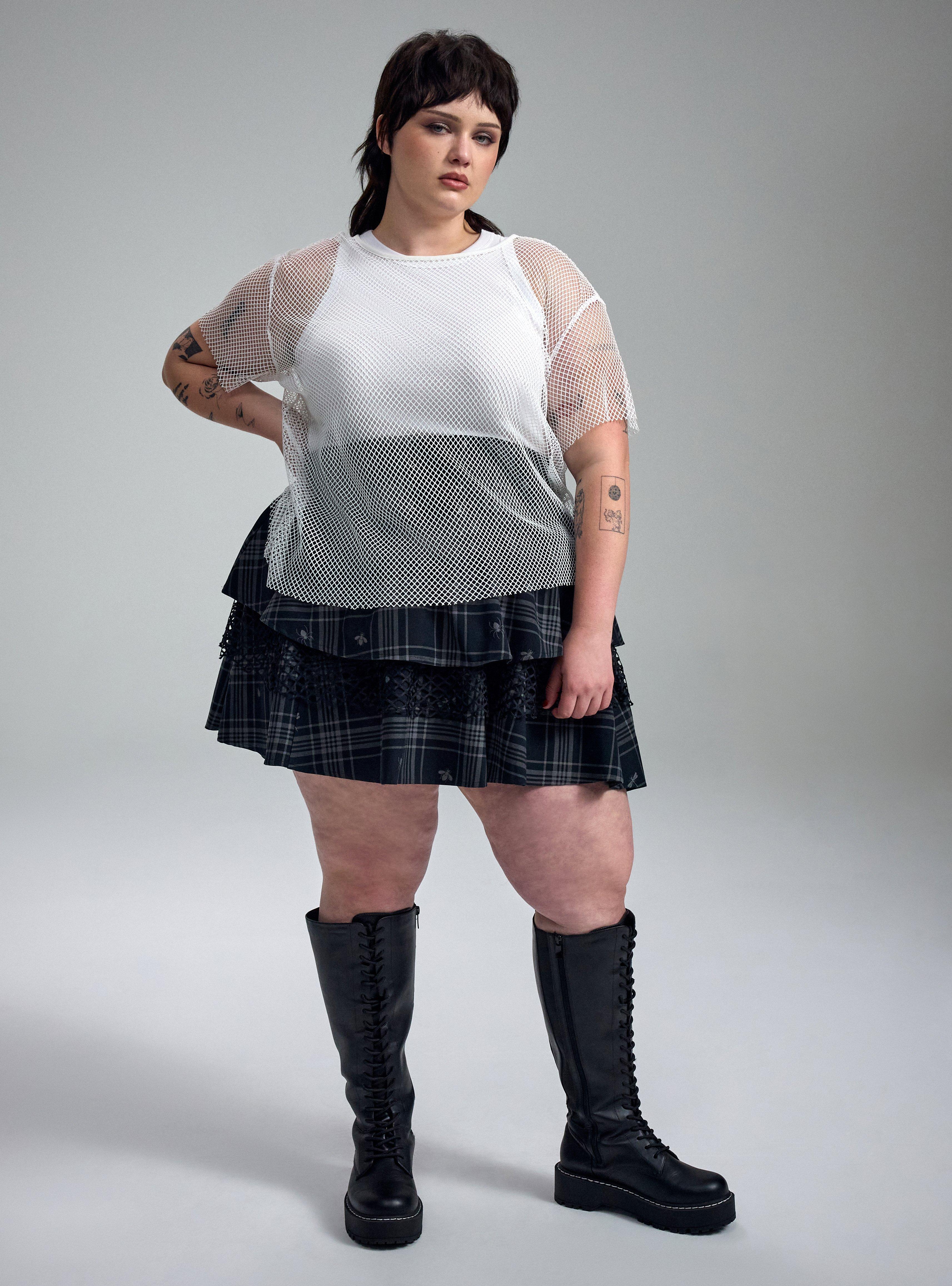 Nightfall Fishnet Tee, BLANC DE BLANC, alternate