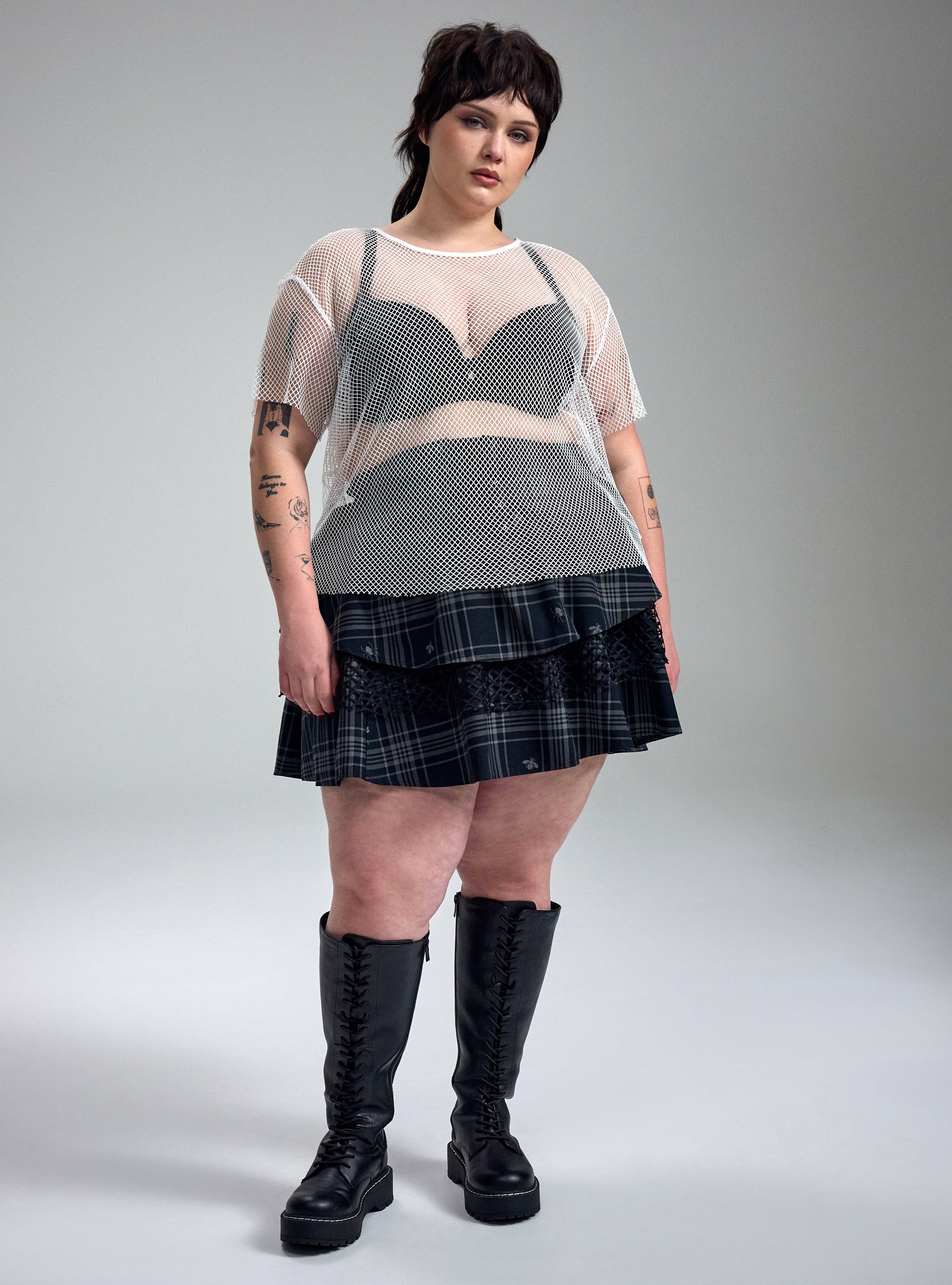 Nightfall Fishnet Tee, BLANC DE BLANC, alternate