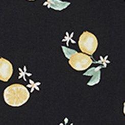 V-Neck Mini Dress, LOTTA LEMONS BLACK, swatch