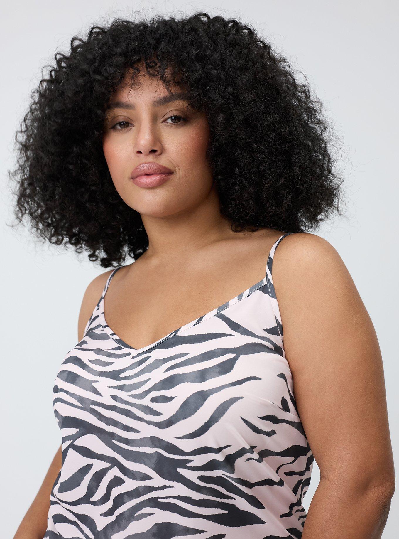 Studio Slip Maxi Dress, ZEBRA LANDSCAPE PINK, alternate
