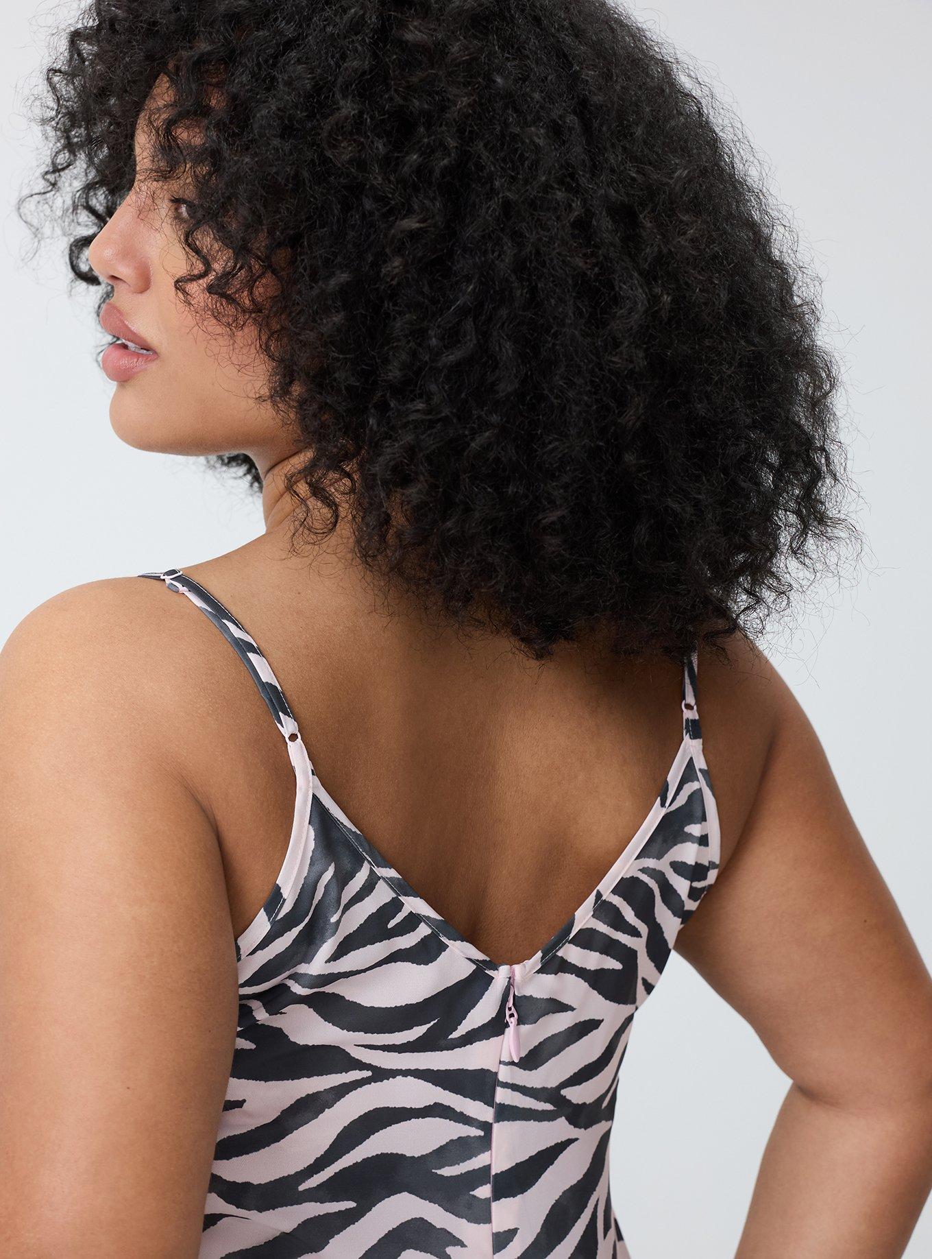 Studio Slip Maxi Dress, ZEBRA LANDSCAPE PINK, alternate