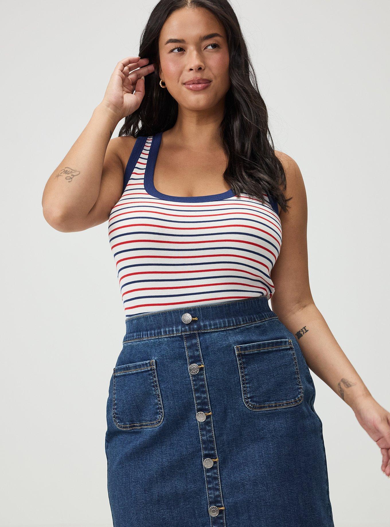 Denim Button Front Mini Skirt, JUPITER, alternate