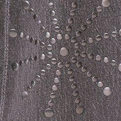 Festi Studded Sky High Super Flare Jean, BLACK STAR STUDDED, swatch