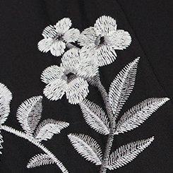 Georgette Kimono, DEEP BLACK, swatch