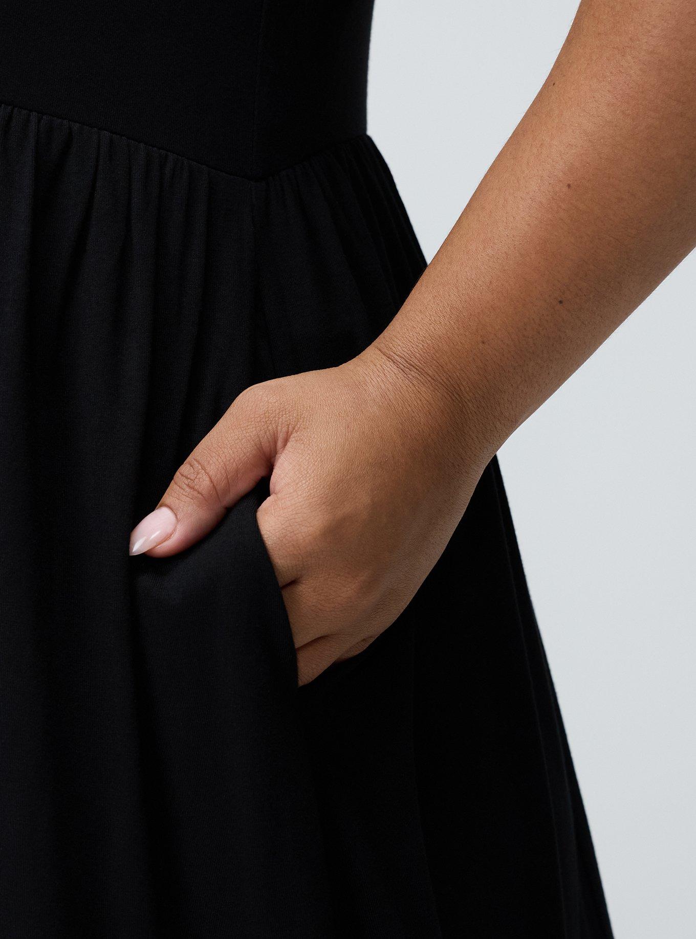 Tiered Tank Mini Dress, DEEP BLACK, alternate